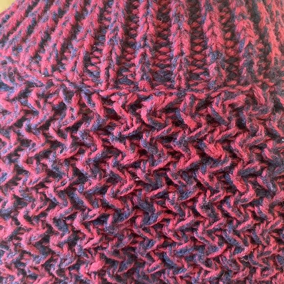 L.O.G.G. Label of Graded Goods H&M Womens Sweater S Red / Navy Blue Long Sleeve - Picture 3 of 7